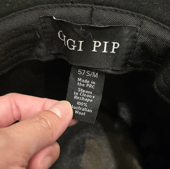 GIGI PIP SCOTTIE WIDE BRIM HAT - Picture 4 of 4